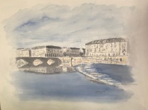 il grande fiume (Torino)  31 x 41 cm