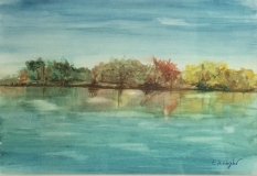 Lungo il Tamigi - 21 x  29,7 cm